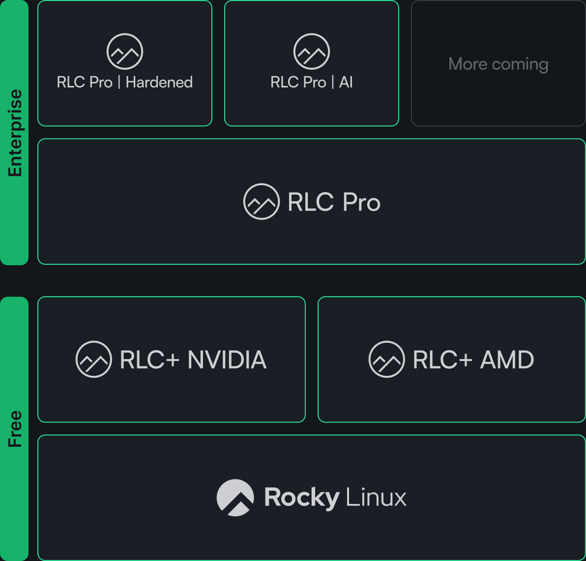 RLC family architecture diagram