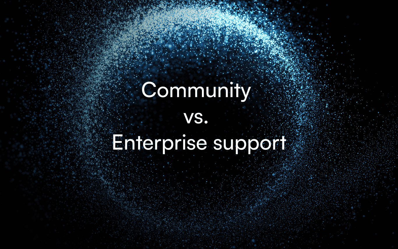 What to know about community support versus vendor support