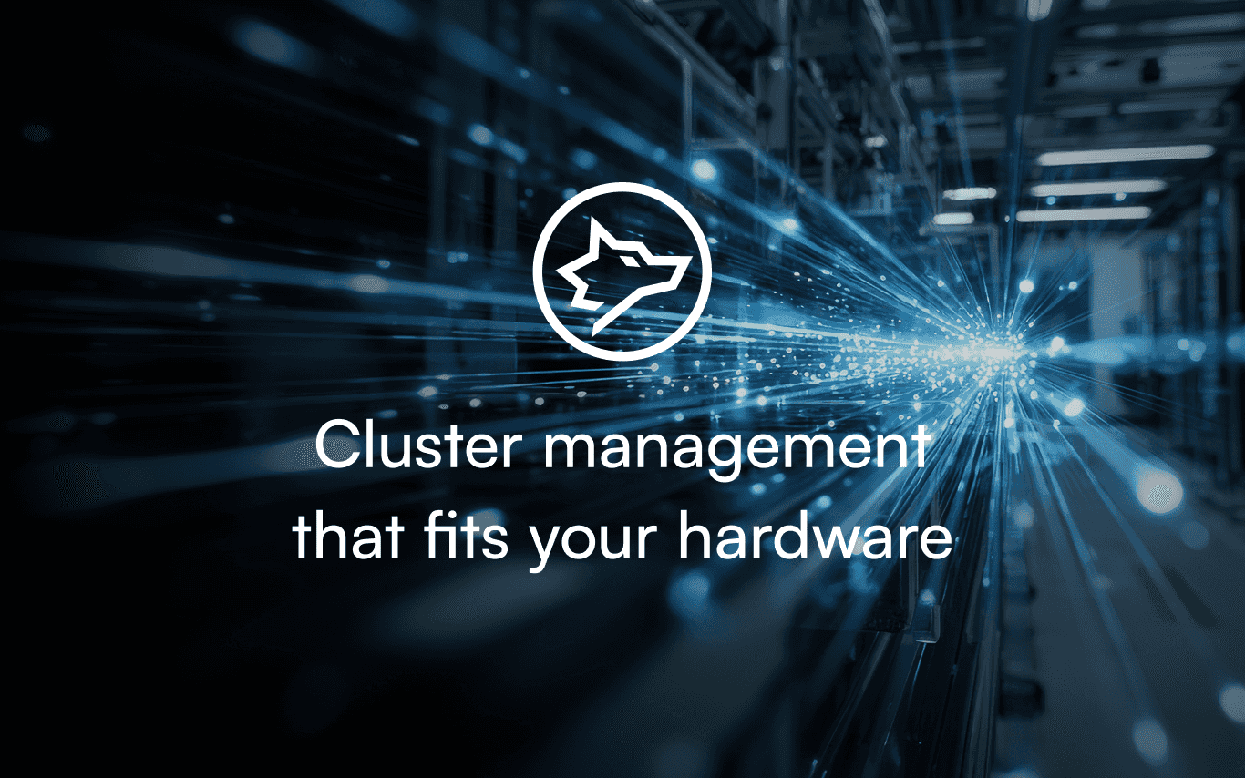 Your cluster management platform should support your choice of hardware
